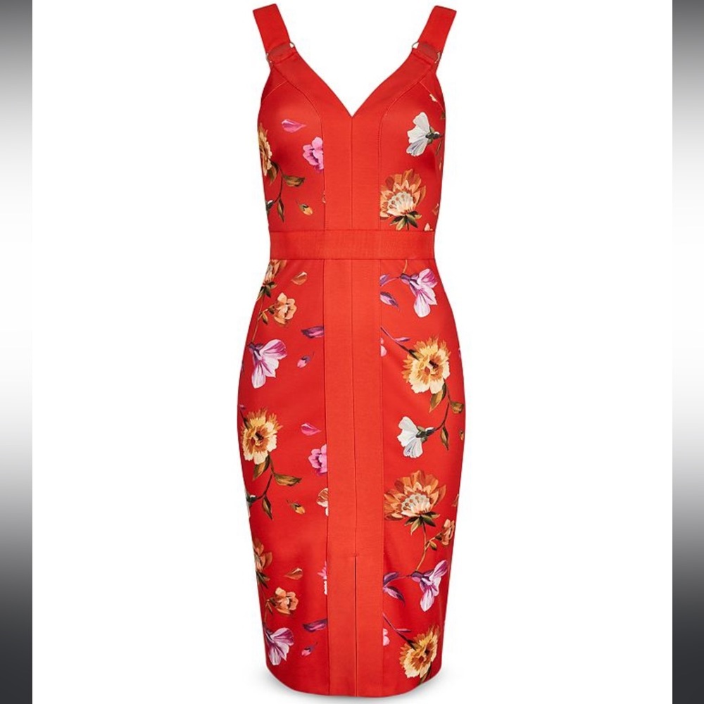 Ted Baker floral red dress